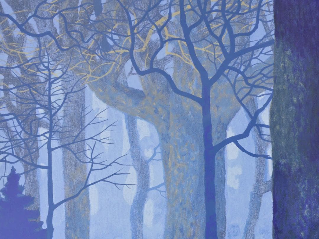 【真作】 大島秀信 「 朝霧 」 リトグラフ 58/100 P８号　BK177