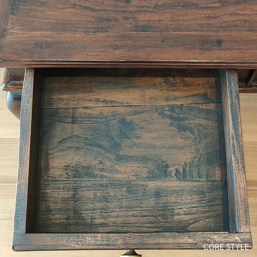 アンティーク　猫脚スクエアテーブル　コンソール　A86