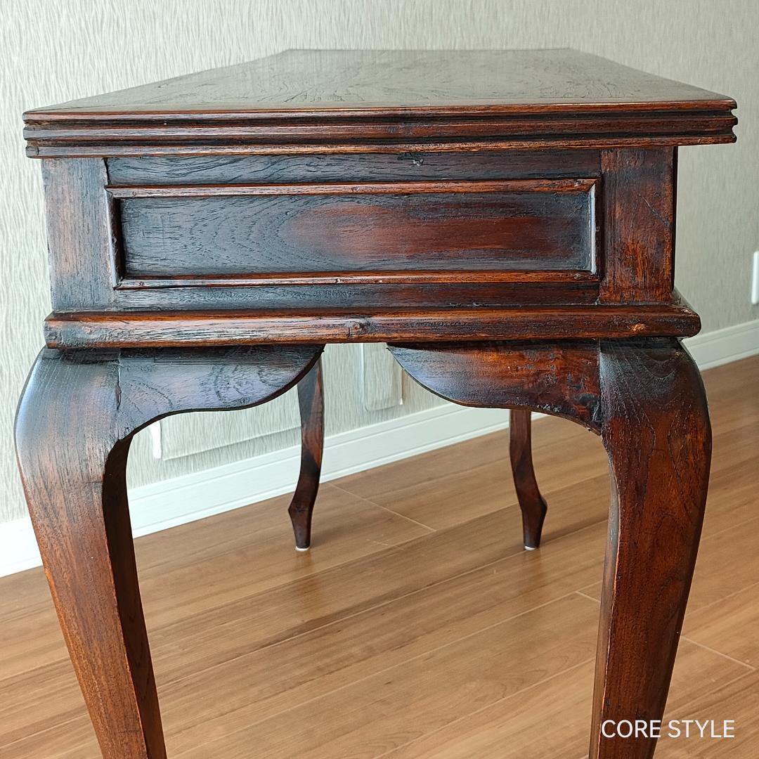 アンティーク　猫脚スクエアテーブル　コンソール　A86