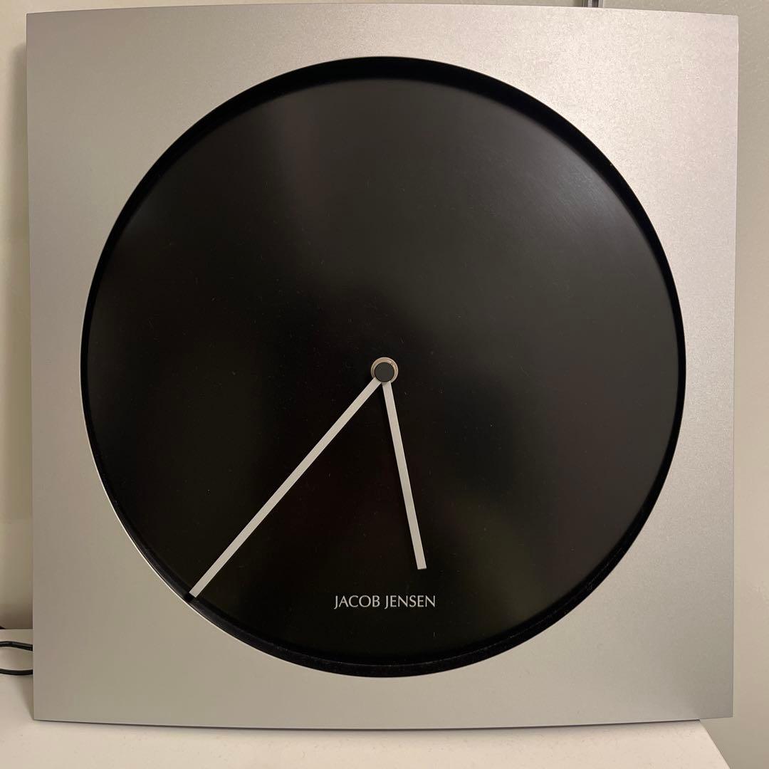 ヤコブイェンセン　時計　シルバー　ブラック　黒　モノトーン