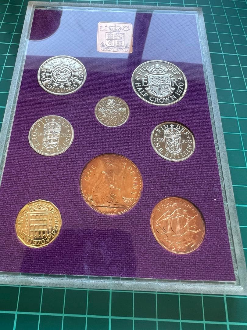 外国硬貨　イギリス　1970年　8種まとめロット