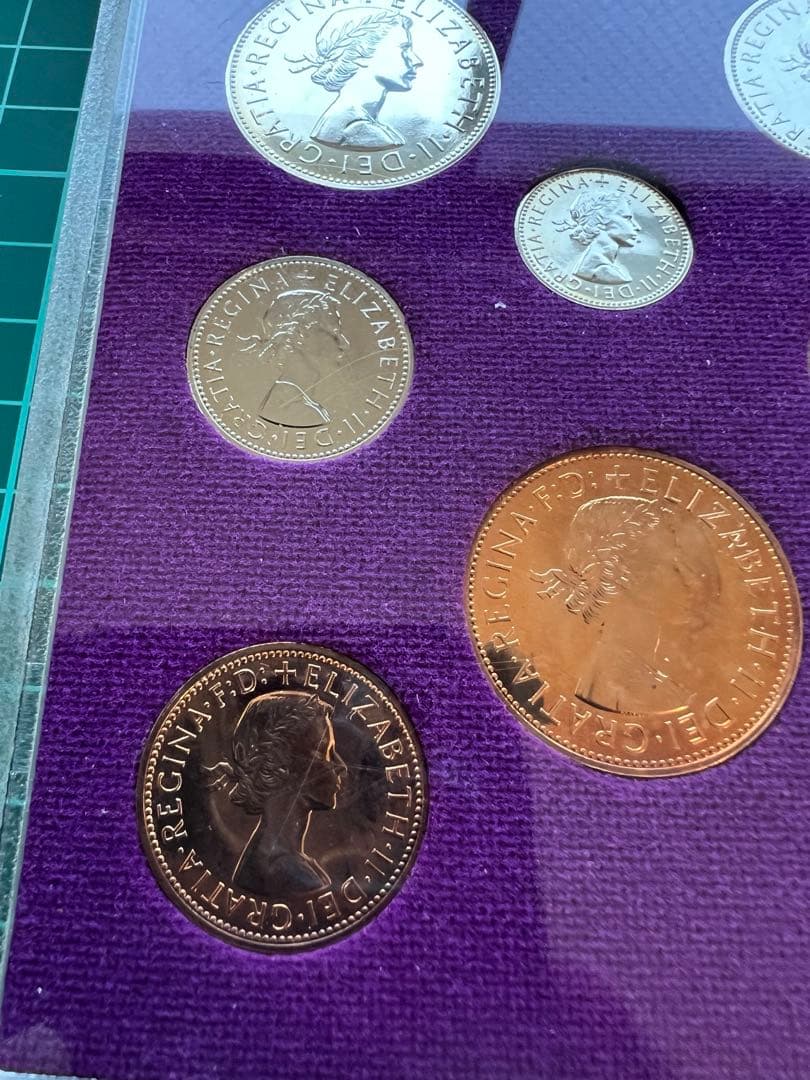 外国硬貨　イギリス　1970年　8種まとめロット