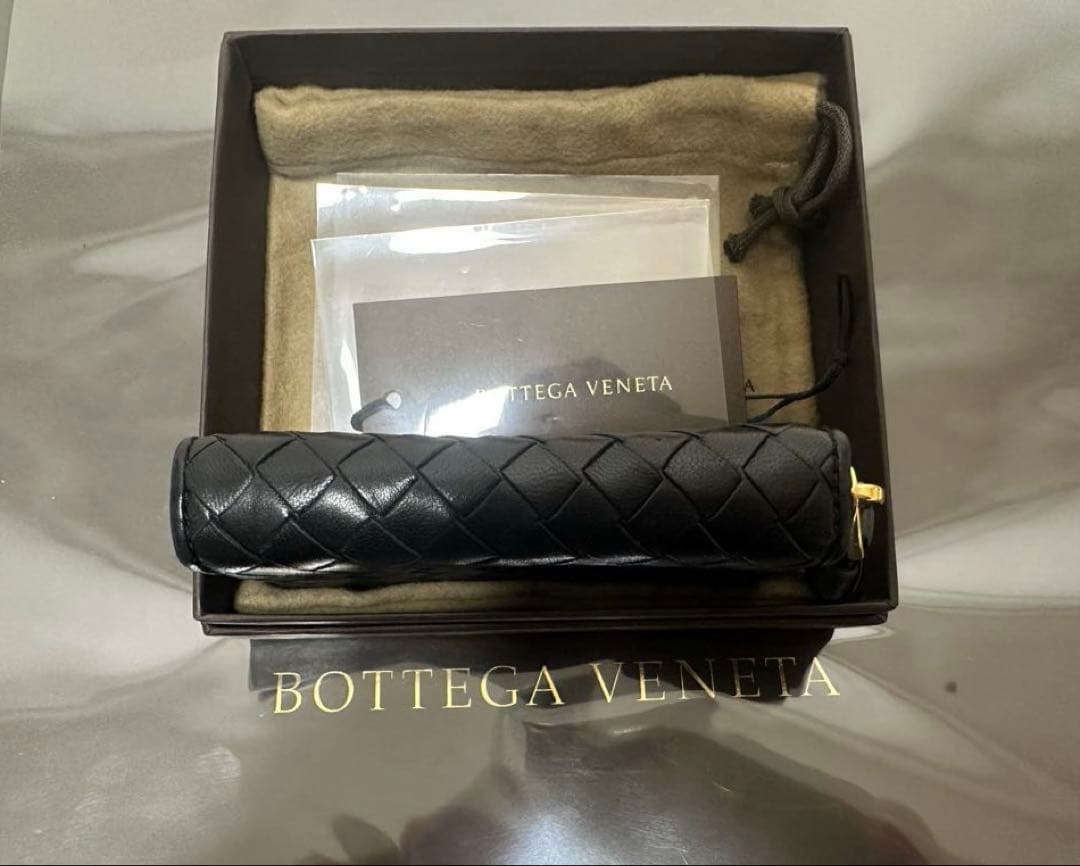 ★【極美品】ボッテガヴェネタ ケース ラム／ネロブラック／ゴールド✨✨✨3️⃣