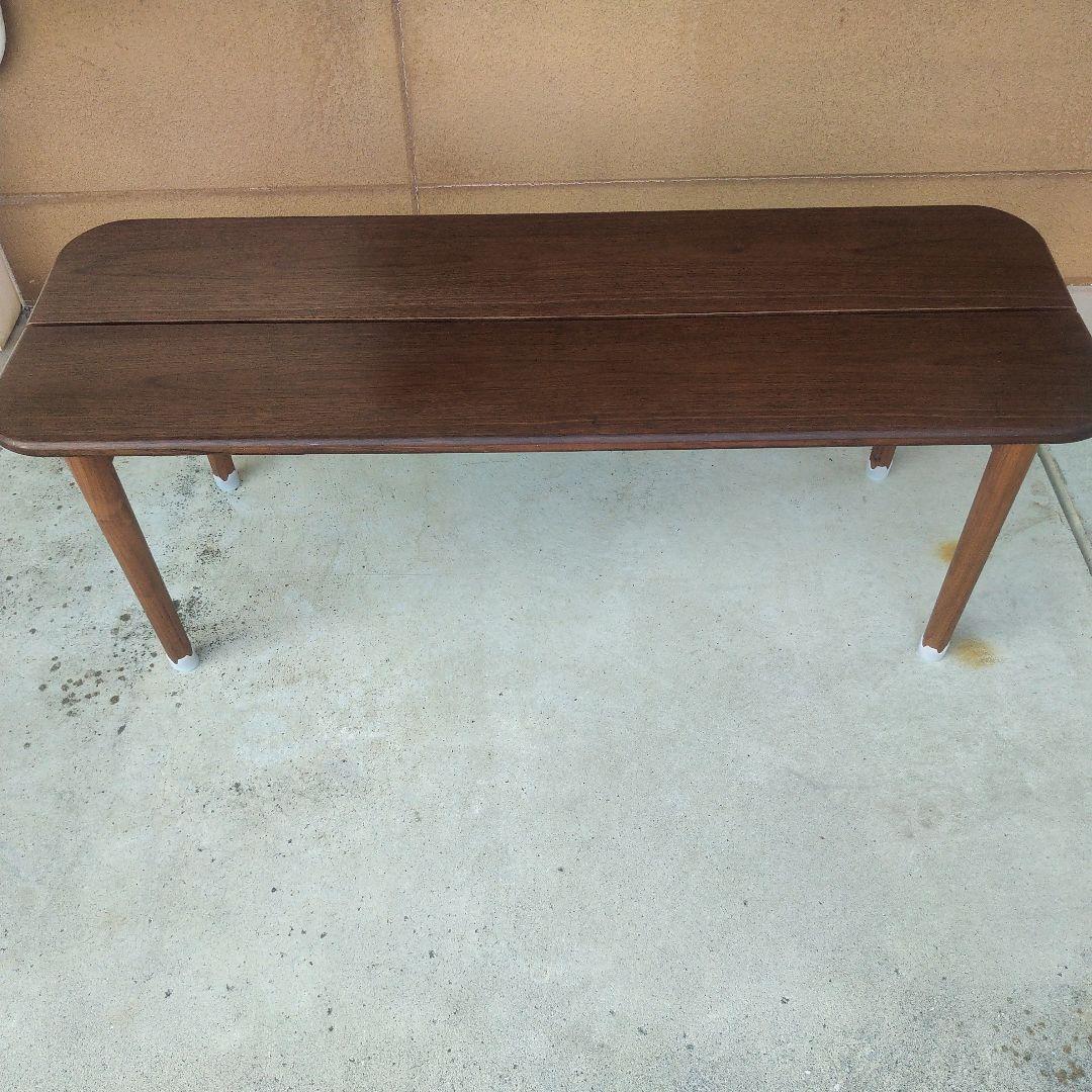 【美品】天然木　カフェベンチ　ブラウン