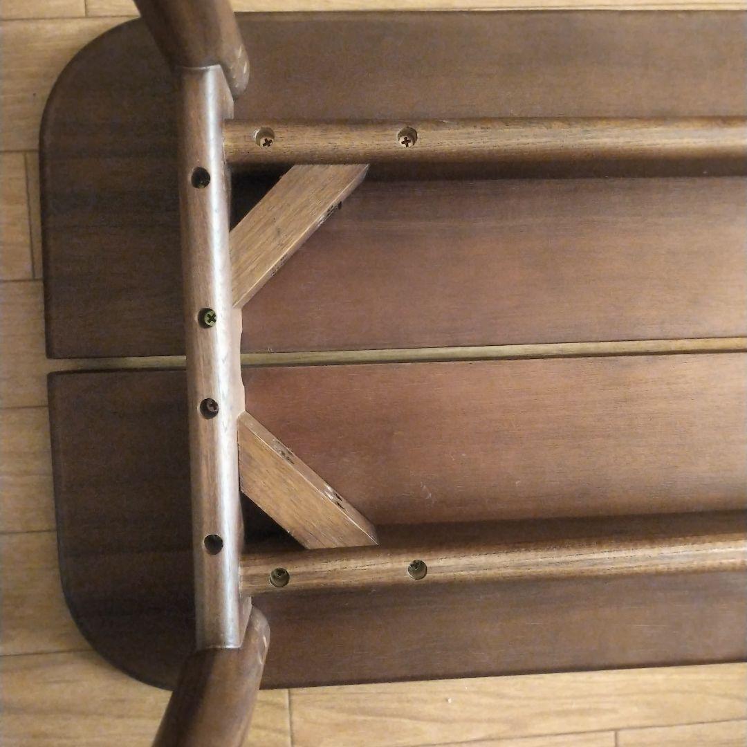 【美品】天然木　カフェベンチ　ブラウン