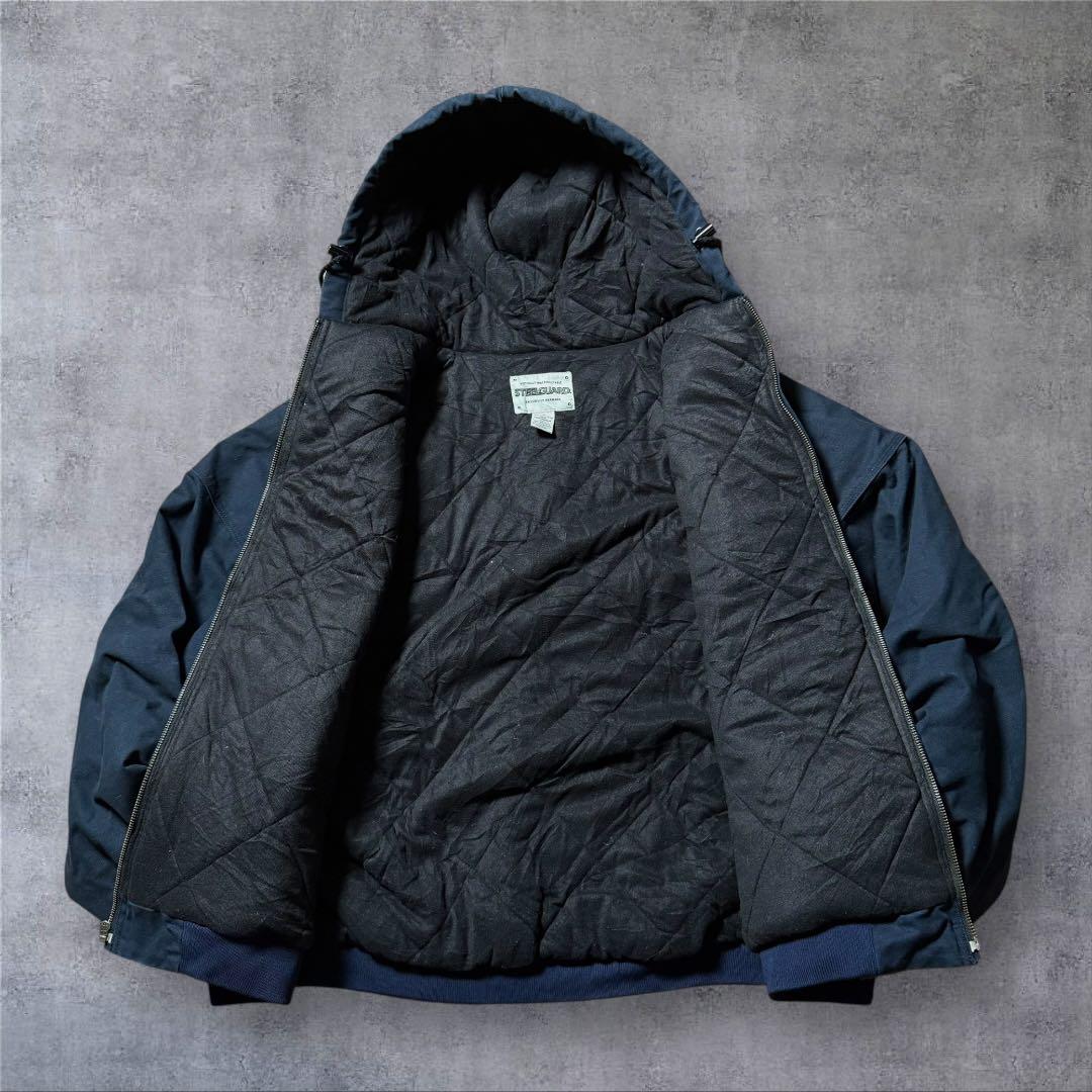 jjw2156 古着STEELGUARDダック地アクティブジャケットソリッ