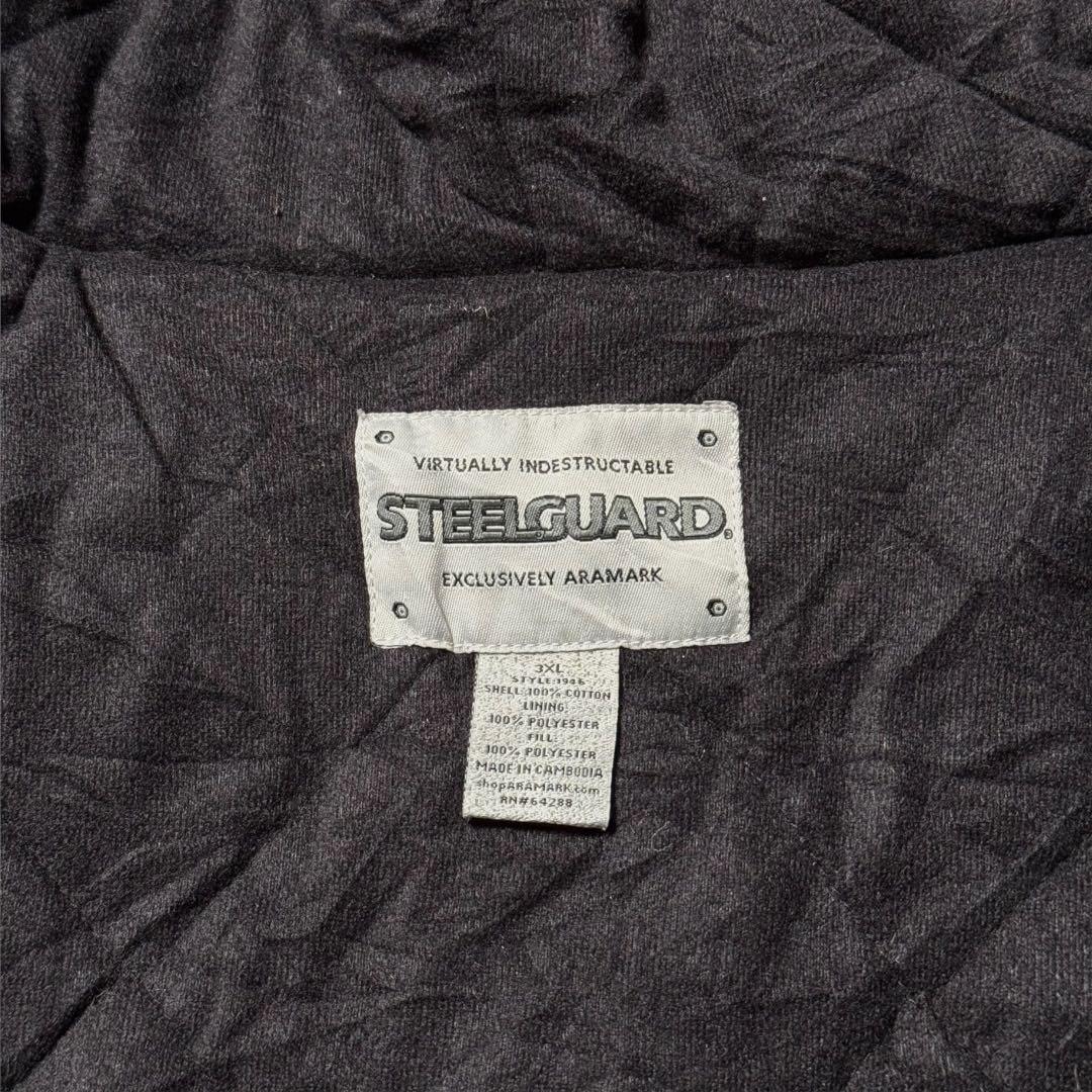 jjw2156 古着STEELGUARDダック地アクティブジャケットソリッ
