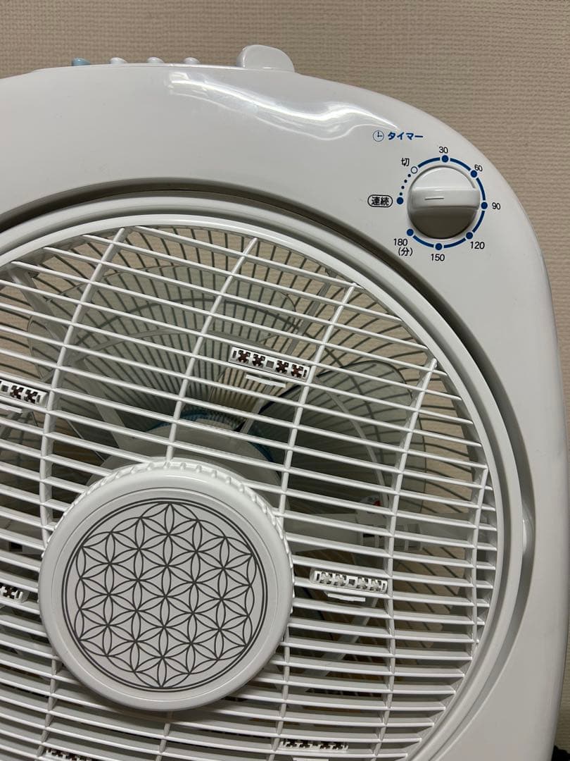 新林の滝　フラワー•オブ•ライフ　マイナスイオン発生器扇風機タイマー付き