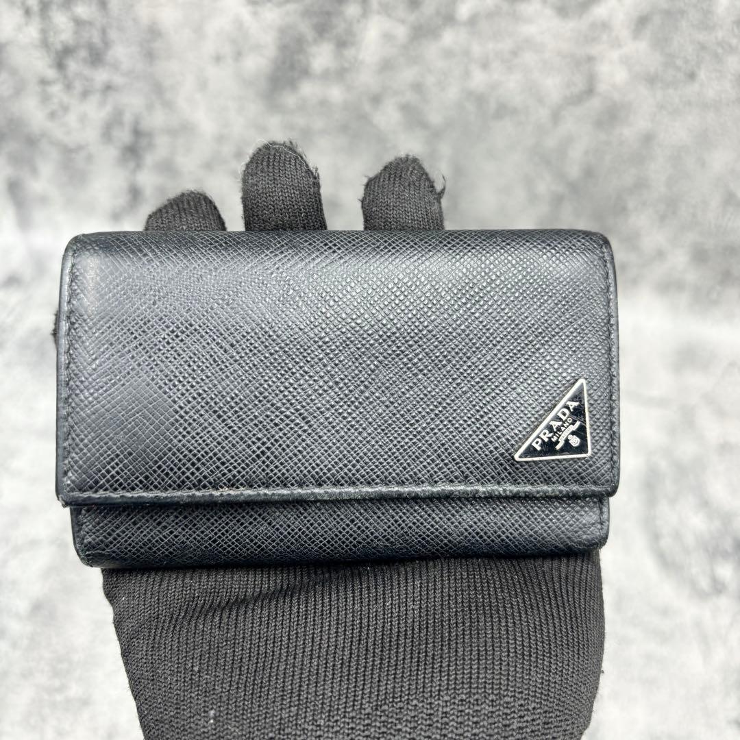 ✨️現行/美品✨️PRADA プラダ キーケース レザー ブラック 4連キーケス