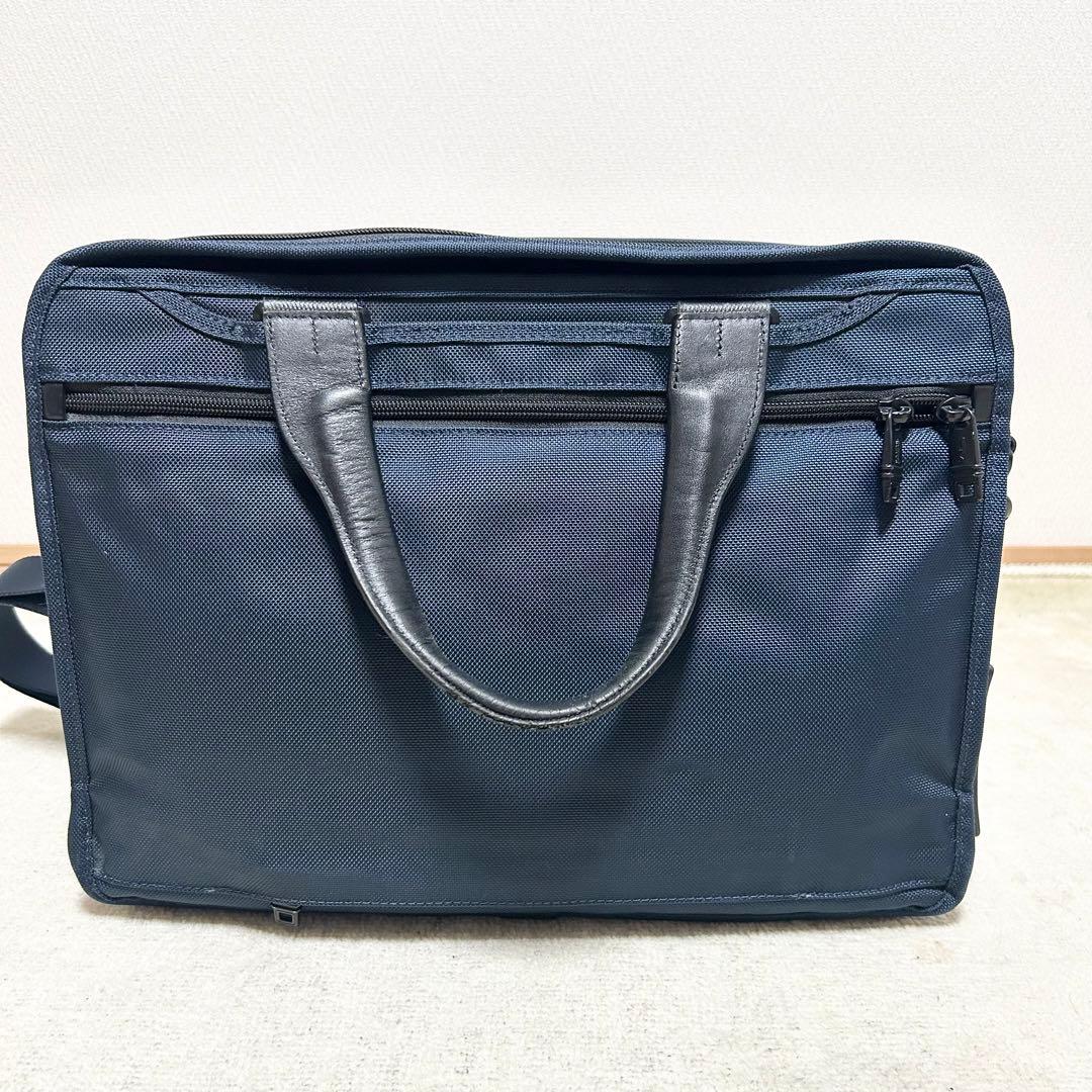 美品　TUMI × SHIPS ブリーフケース　ビジネスバッグ　ネイビー　コラボ