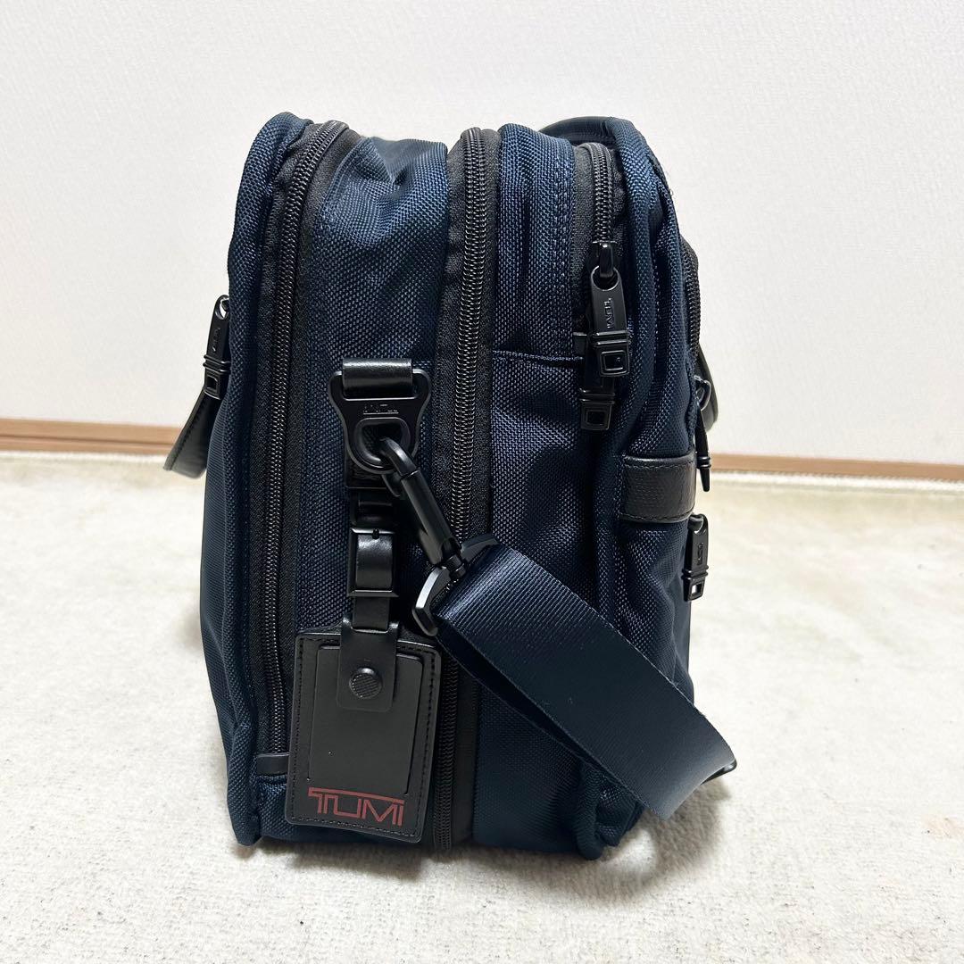 美品　TUMI × SHIPS ブリーフケース　ビジネスバッグ　ネイビー　コラボ