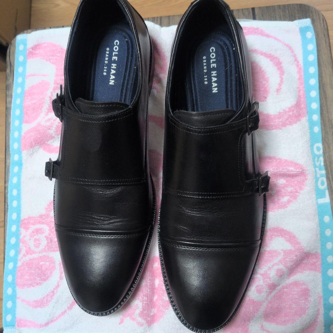 Cole Haan ダブルモンクストラップ ブラックサイズ8　1/2