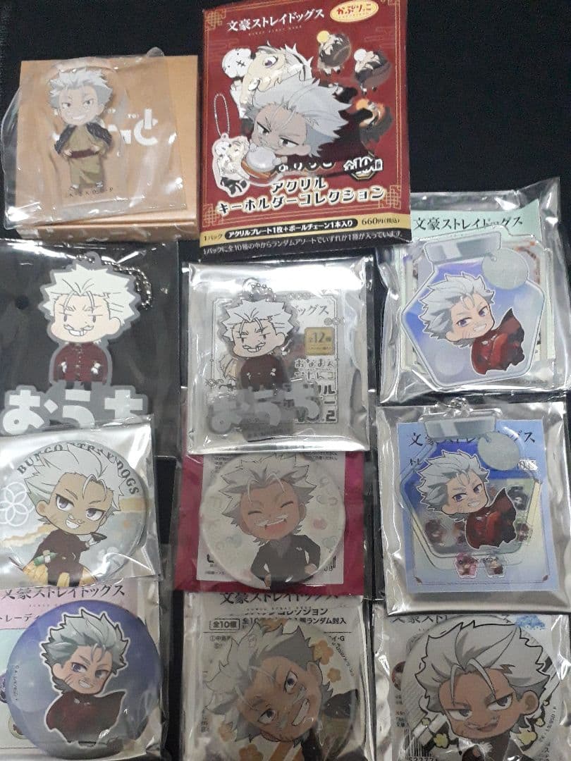 文豪ストレイドッグス　福地桜痴 アクキー 缶バッジ オリショ