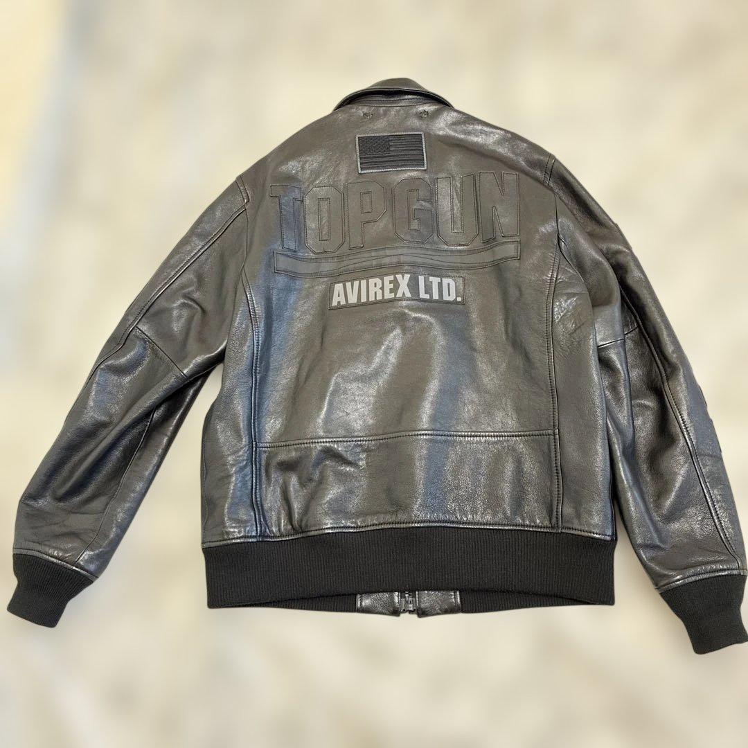 AVIREX アヴィレックス トップガン レザー ジャケット ブラック