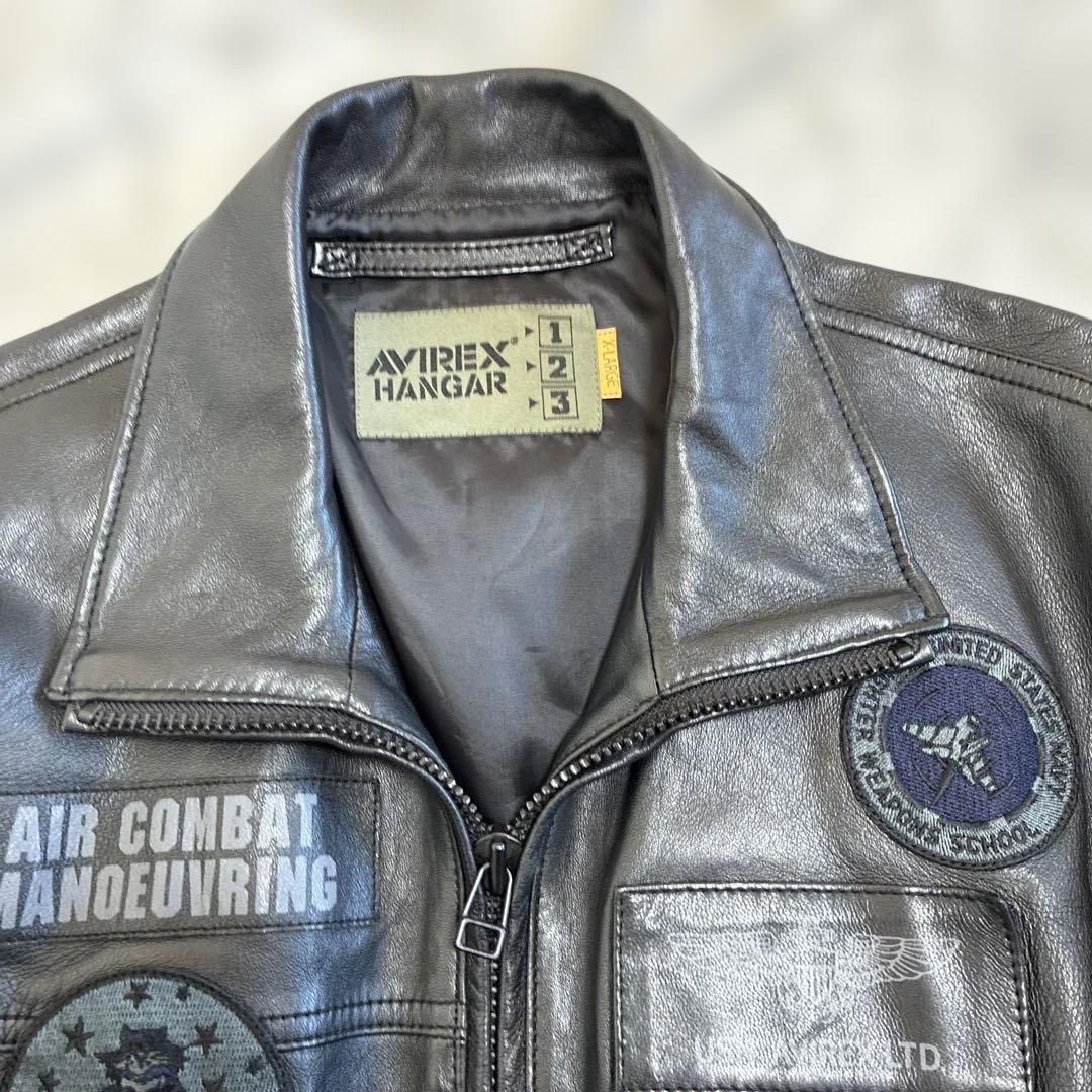 AVIREX アヴィレックス トップガン レザー ジャケット ブラック