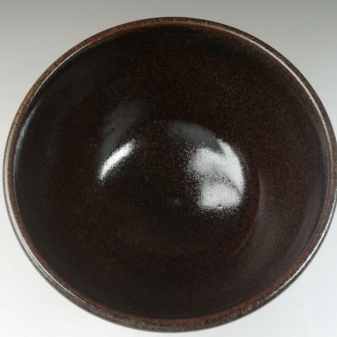 Ｔ４９９　茶碗　『金彩　藤』『膳所焼』『淡海ぜぜ　陽炎園造』共箱　抹茶碗　茶道具