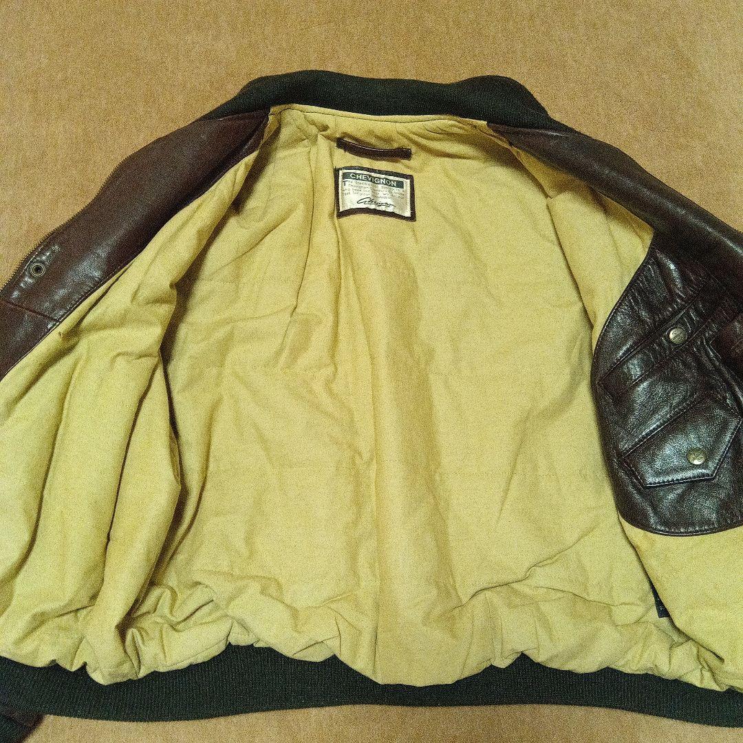 CHEVIGNON 革ジャン希少 シェビニオン　ボンバージャケット