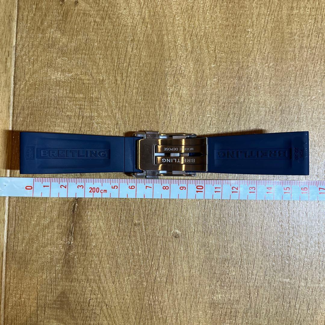 BREITLING ブライトリング　ネイビー ラバーベルト Dバックル