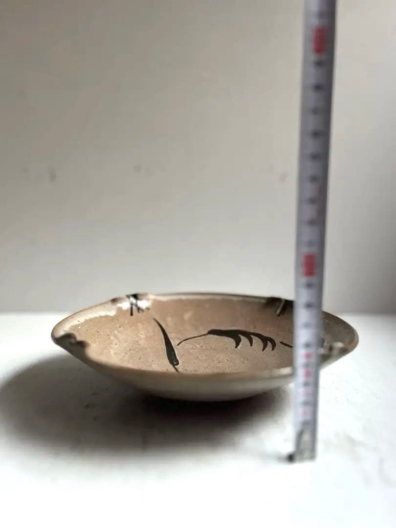 376 田中佐次郎 山瀬窯 絵唐津菓子器 ② 唐津焼 茶道 茶道具 未使用 希少