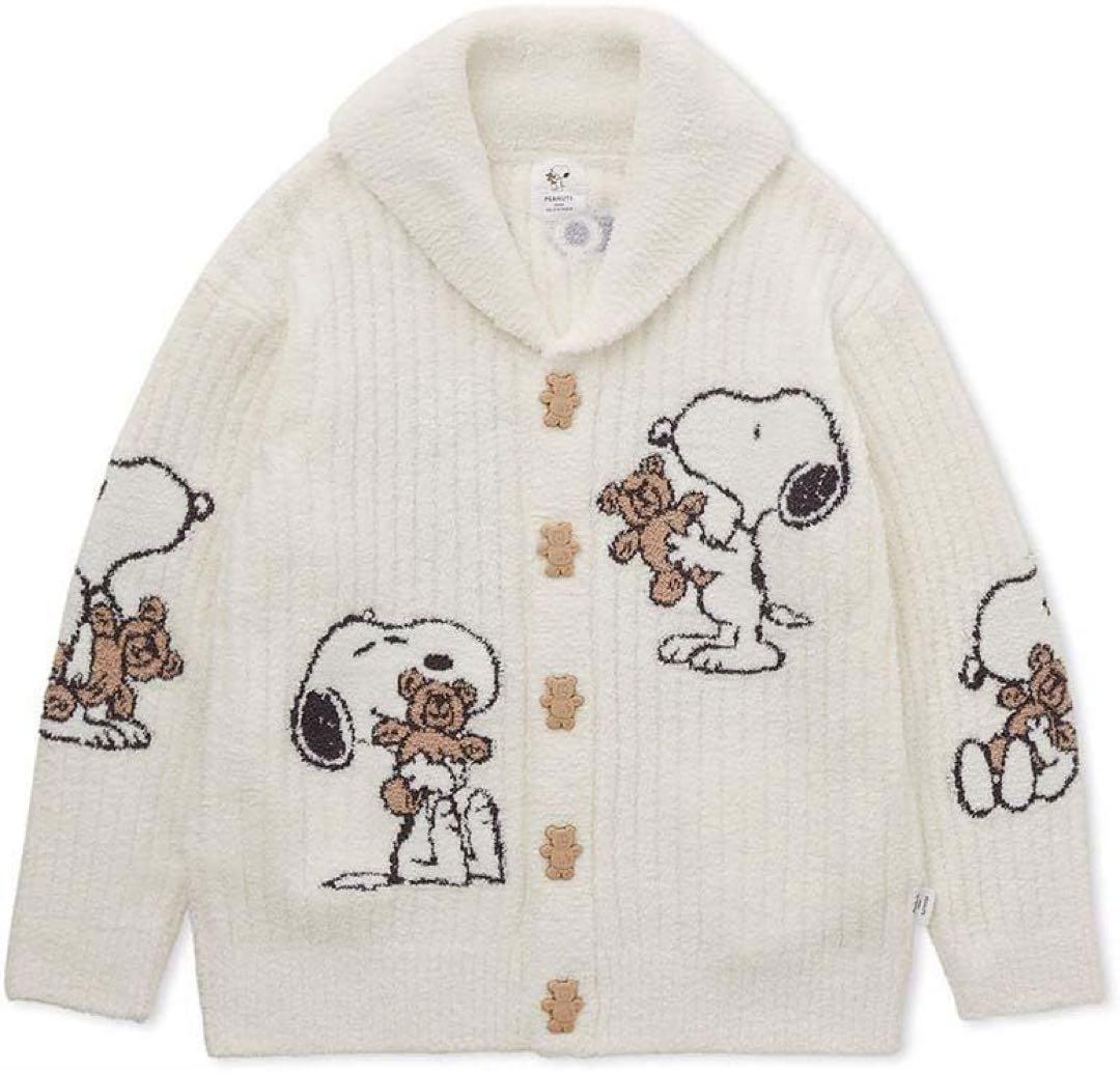 【未使用(試着のみ)】ジェラピケ SNOOPY×BEARカーディガン