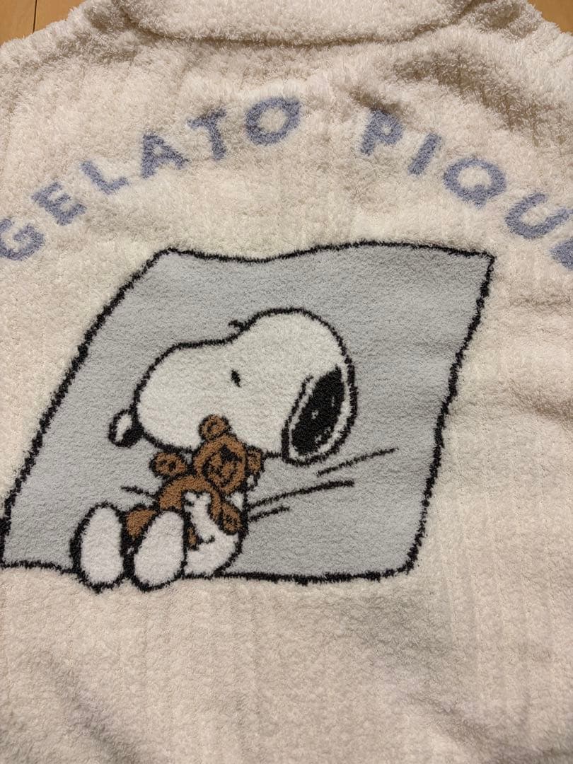 【未使用(試着のみ)】ジェラピケ SNOOPY×BEARカーディガン