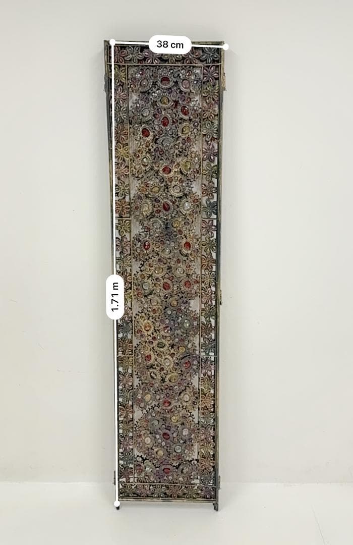 アクリルビーズパーテーション 3連 幅119cm 高さ172cm 折りたたみ可能