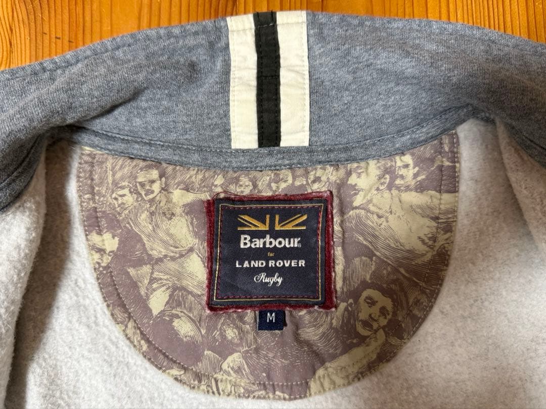 Barbour Land Rover グレー ジップアップ