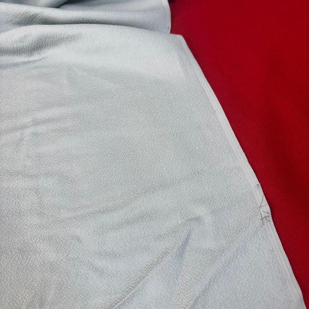 色無地反物　蘇州刺繍 未使用　アイスブルー