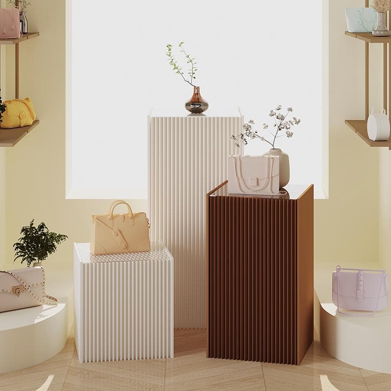 ディスプレイスタンド高さ78㎝長さ50㎝展示台 陳列台 組立不要 展示会イベント