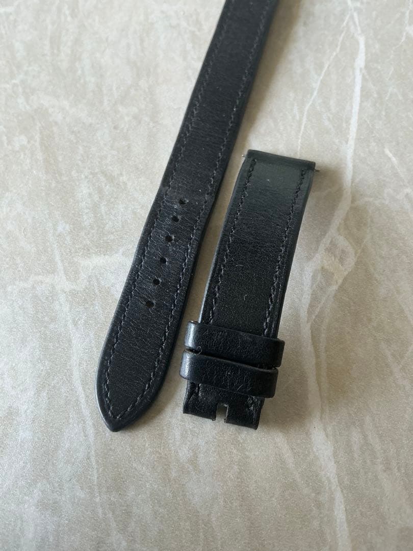 ま【純正】エルメス　ドゥブルトゥール　替えベルト　ブラック