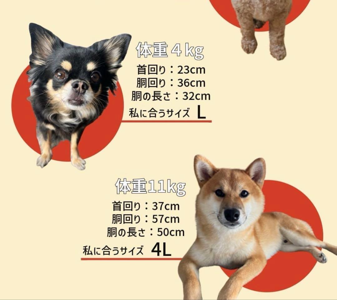  peak AmenityDome 犬用ダウンジャケット 中型犬用　4L