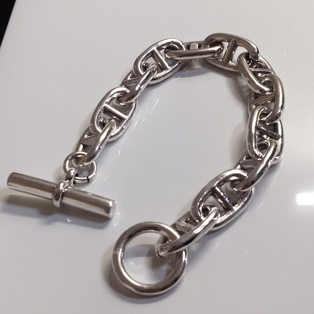 シェーヌダンクル ブレスレット アンカー チェーン メンズ シルバー 925 銀