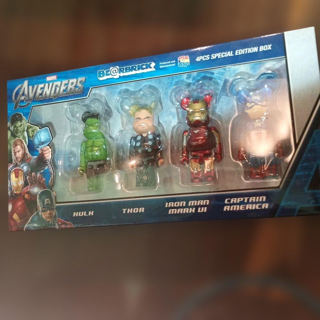 MARVEL アベンジャーズ BE@RBRICK 4体セット