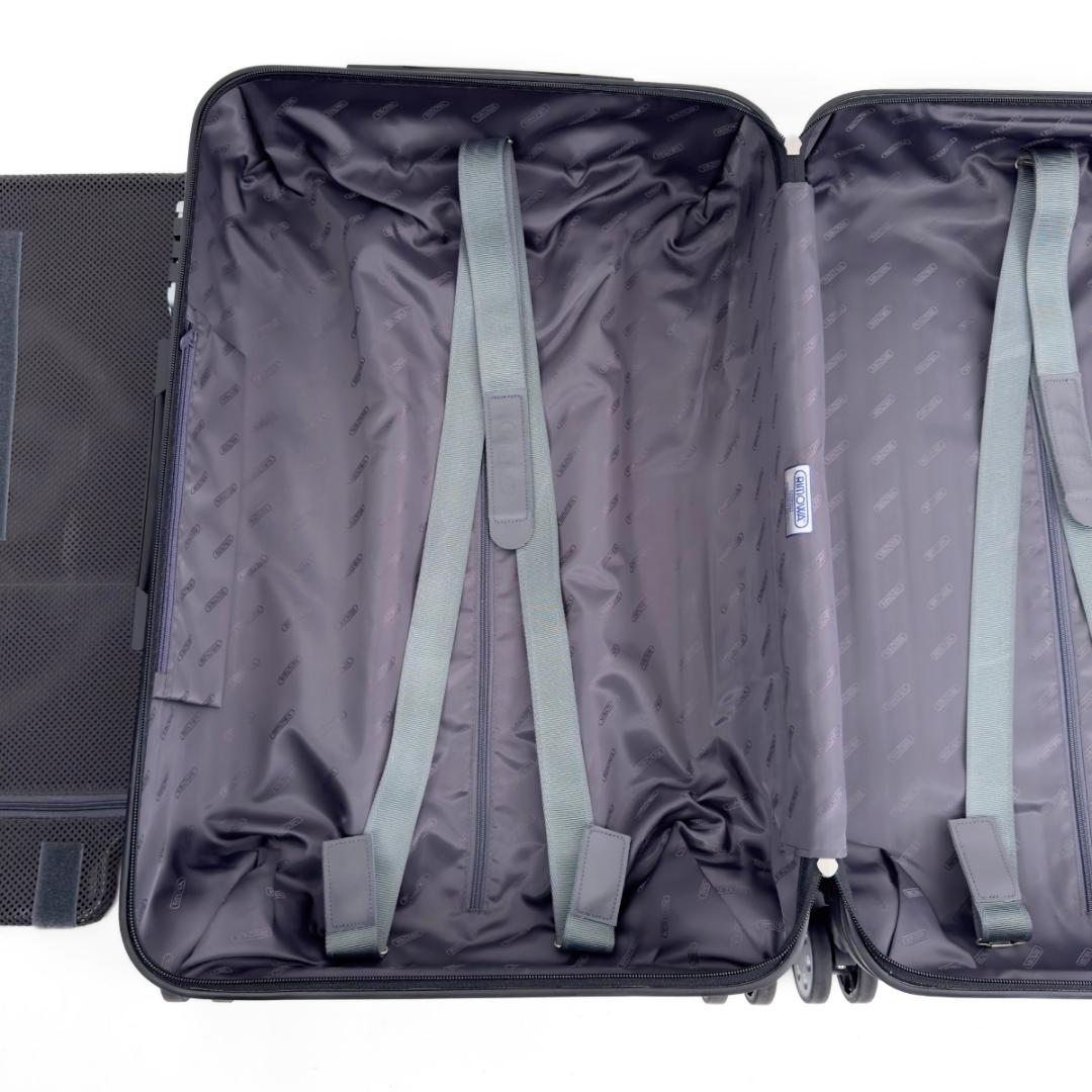 美品 リモワ サルサデラックス 58L 4輪 TSAロック チェックインM 黒