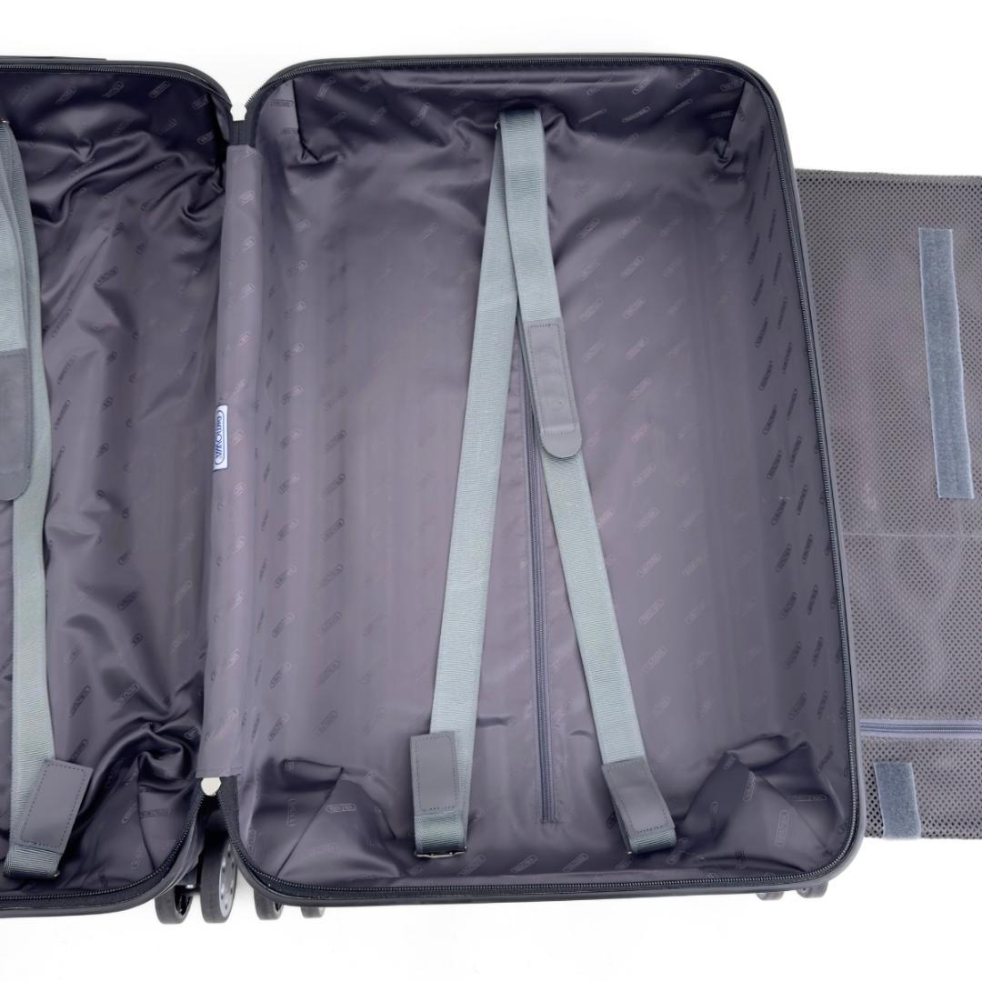 美品 リモワ サルサデラックス 58L 4輪 TSAロック チェックインM 黒