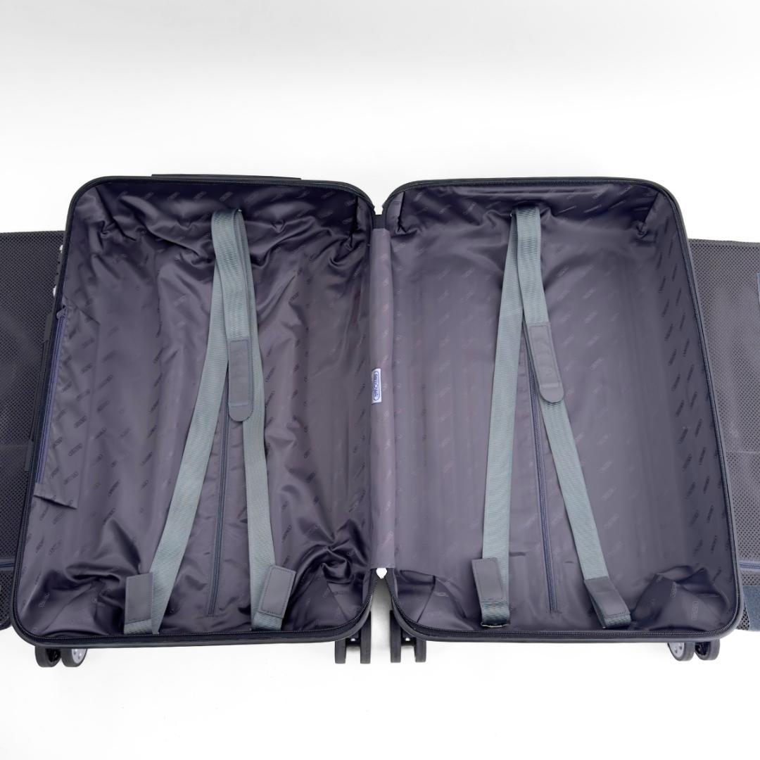 美品 リモワ サルサデラックス 58L 4輪 TSAロック チェックインM 黒