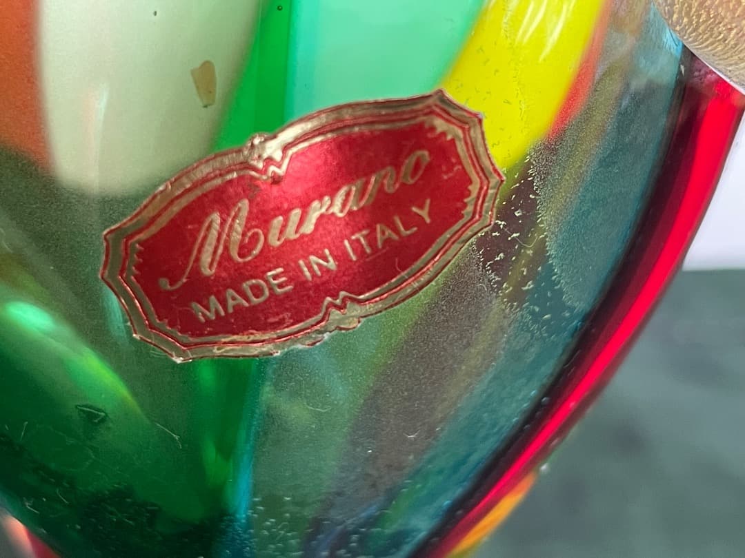 ベネチアングラス　(ムラーノガラス) ピエロ　人形