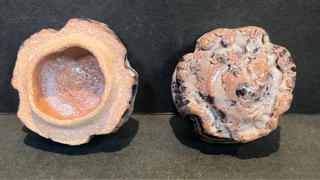 未使用　中里重利　絵唐津香合　共箱あり　百貨店購入　中里太郎右衛門