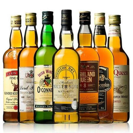 ８年熟成、アイリッシュ、ブレンデッドなど\r \r ７種類のウイスキーを飲み比べ