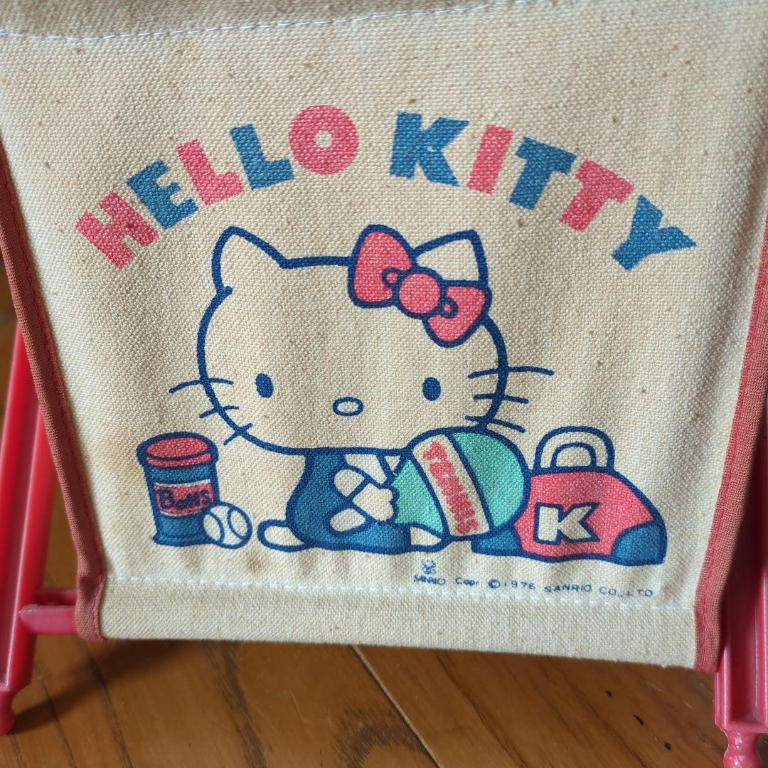 HELLO KITTY 小型キャンバスバスケット 赤