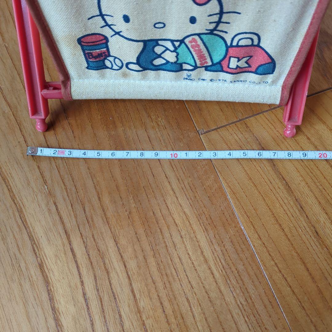 HELLO KITTY 小型キャンバスバスケット 赤
