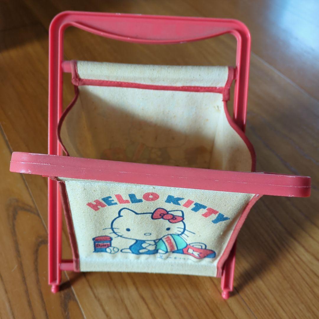 HELLO KITTY 小型キャンバスバスケット 赤