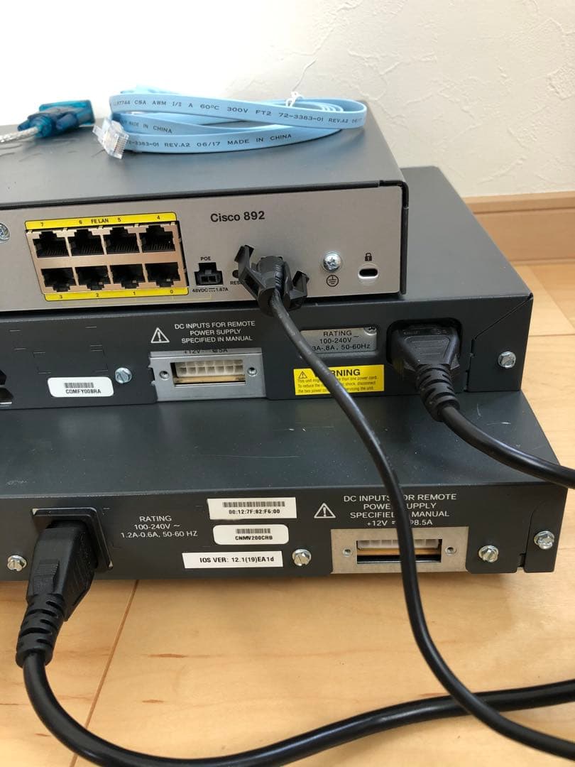 【CCNA、CCNP】ルーター、Cisco L3、L2スイッチ2960色々