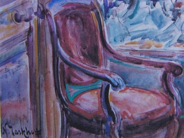 N・Tarkhoff、Le Chat noir、希少画集より、新品額装付