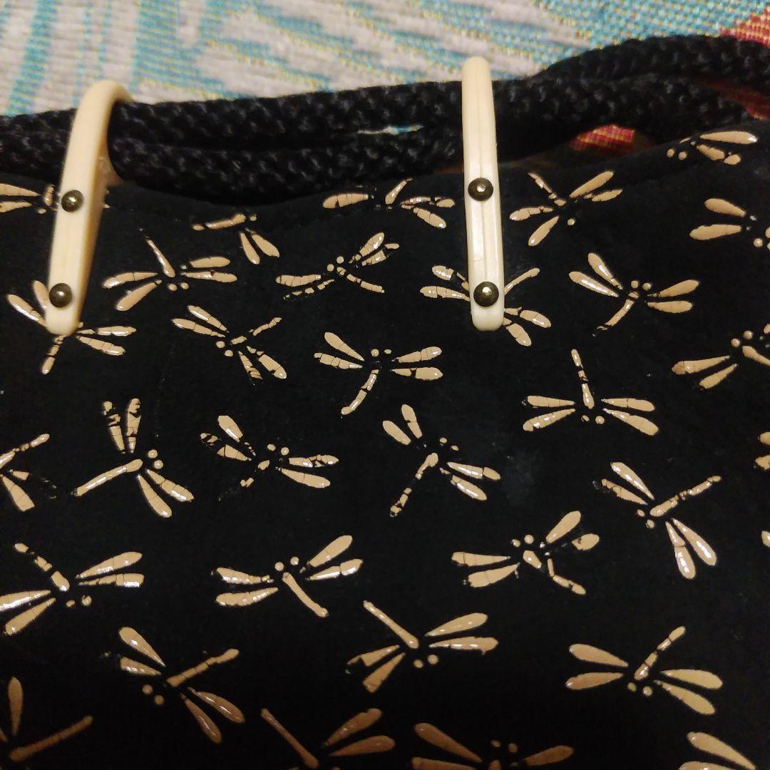 印傳屋 合切袋 印伝 インデンヤ INDEN-YA 巾着 甲州印伝 とんぼ