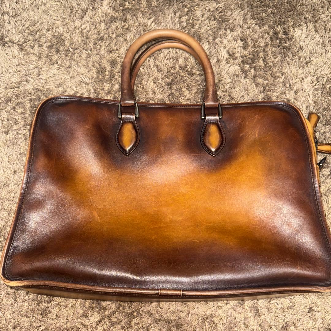 ベルルッティ(berluti)ブラウンレザー ビジネスバッグ