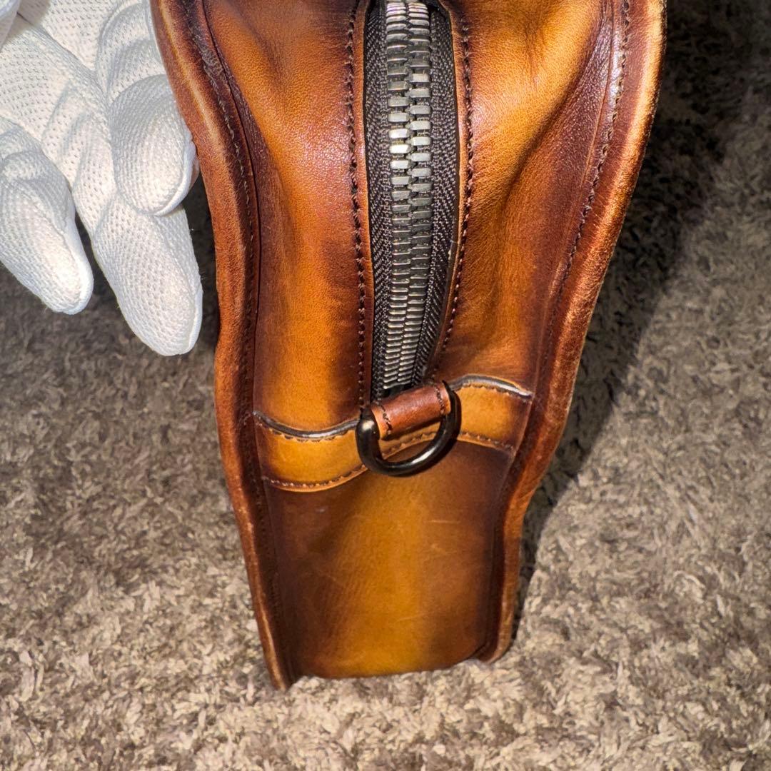 ベルルッティ(berluti)ブラウンレザー ビジネスバッグ