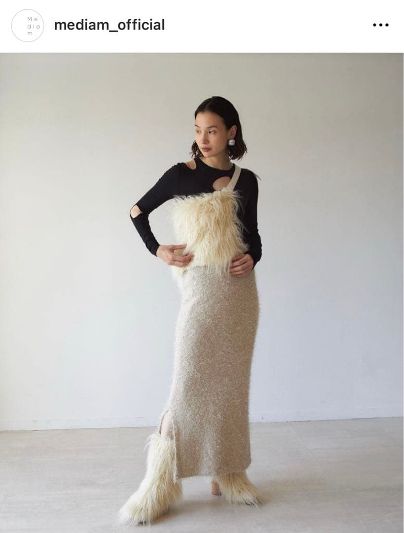 mediam ファー　ブーツカバー　レア★