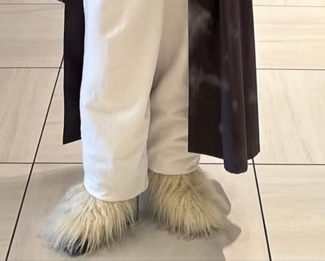 mediam ファー　ブーツカバー　レア★