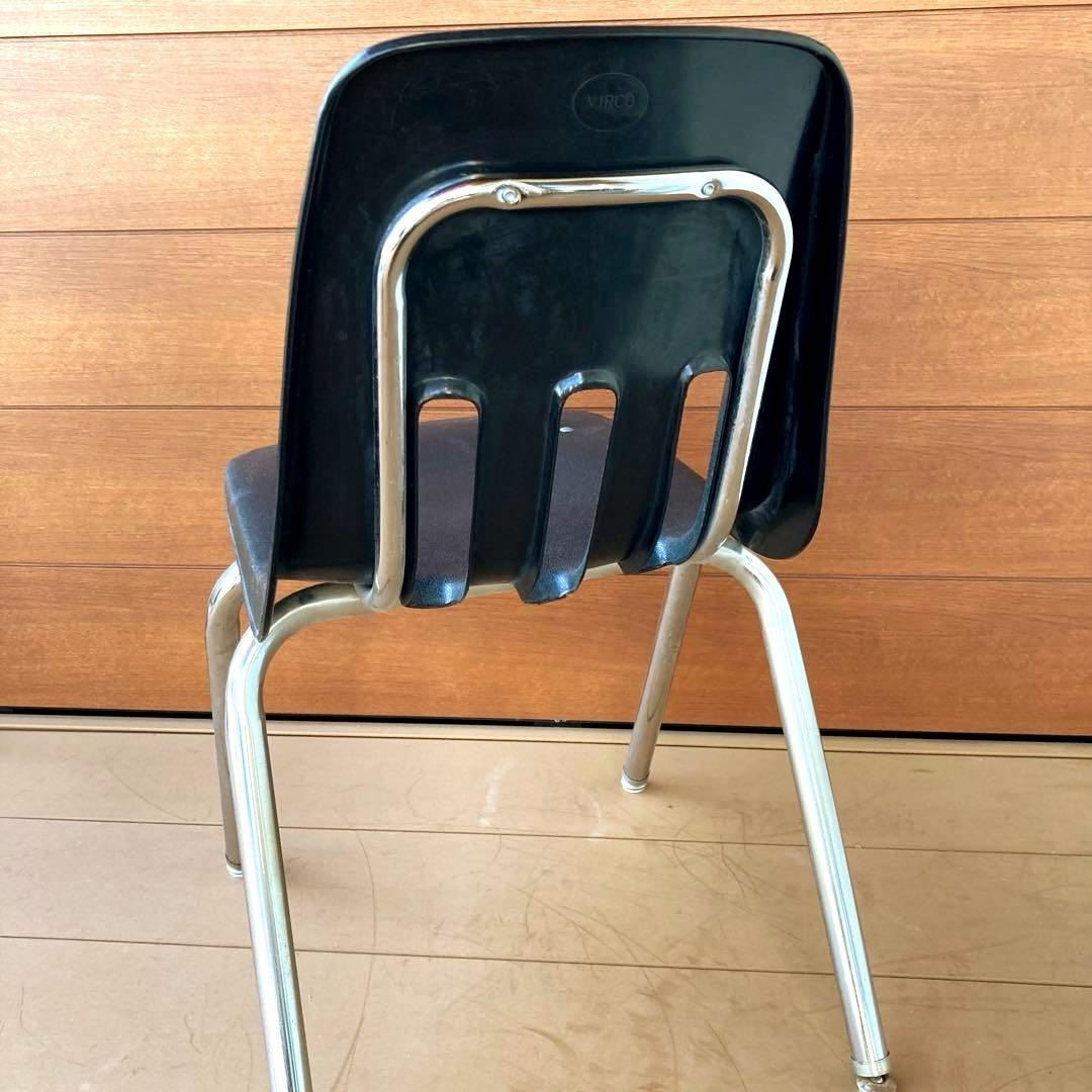 【Tks】①VIRCO社製 スタッキングチェア 4脚セット